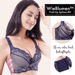 WieBlumen™ lace bra with push-up effect 