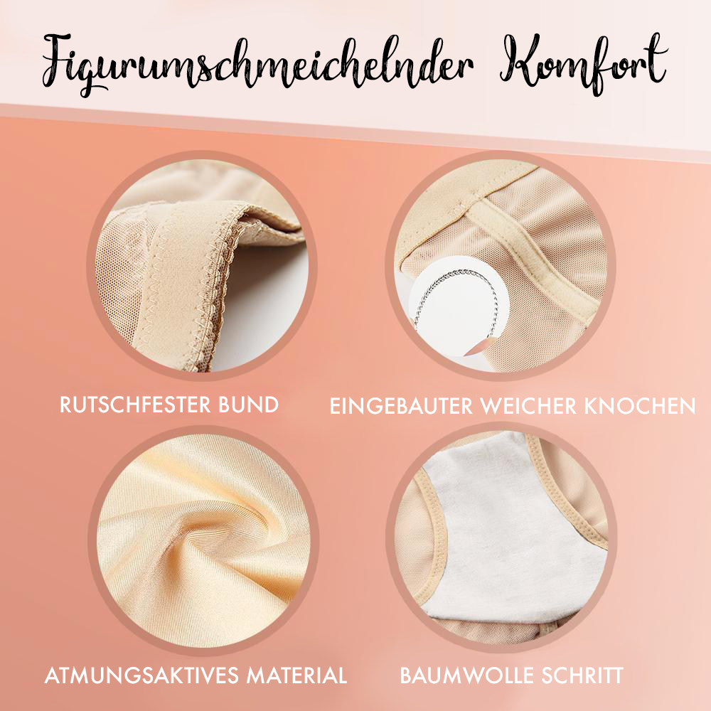 Figurformende Miederhose Push-Up Bauch Weg Effekt 