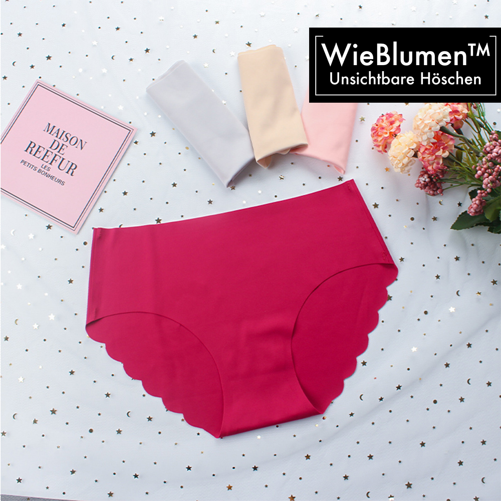 WieBlumen Unsichtbare Nahtlose Höschen 3er Set 