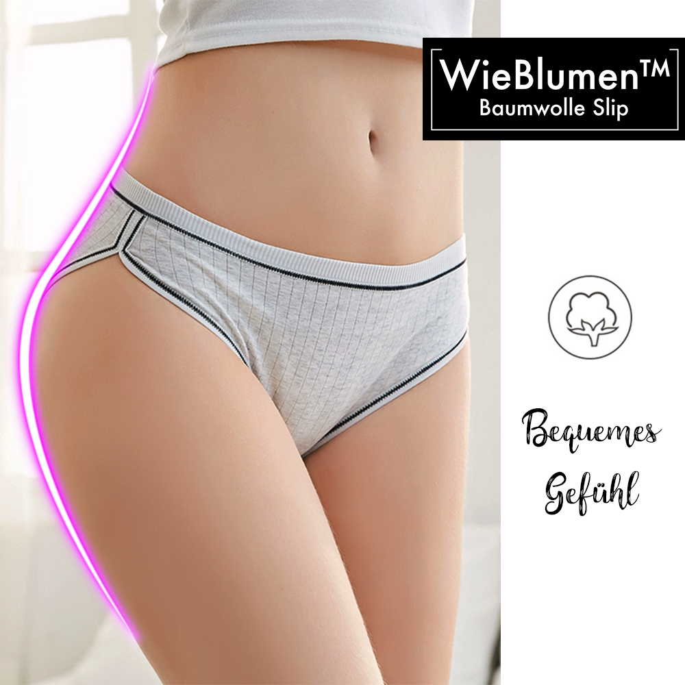 WieBlumen 3x Baumwoll-Slips 