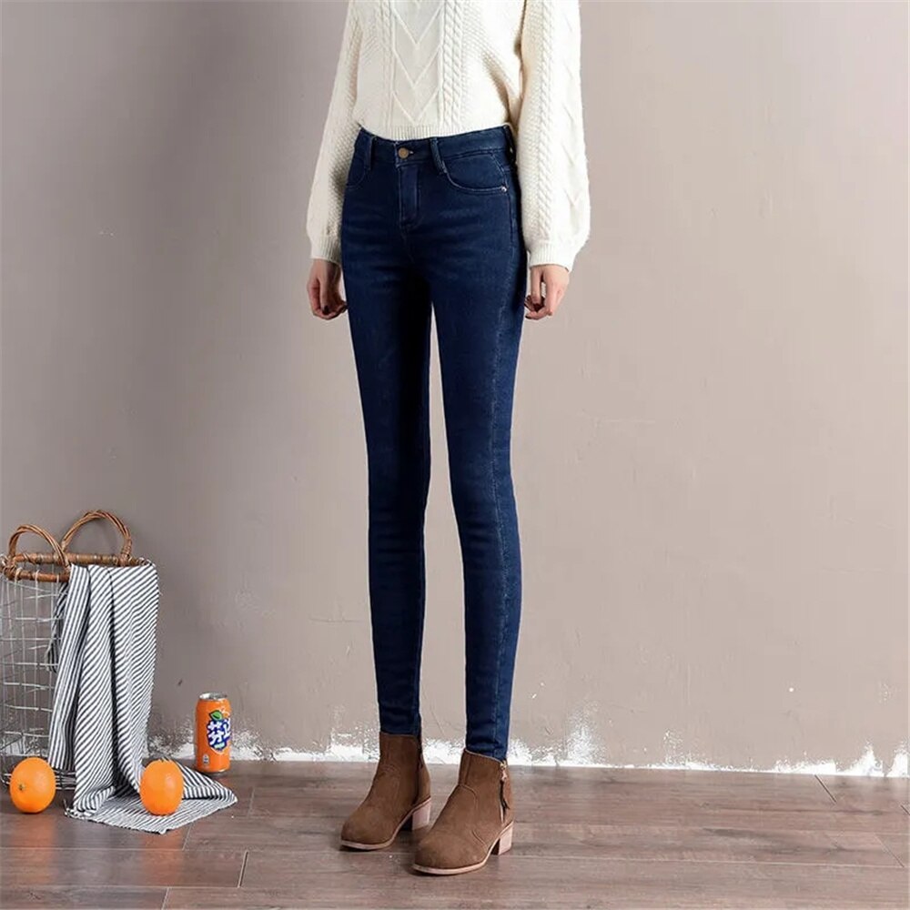 Wieblumen™ Thermo-Fleece-Jeansjeggings