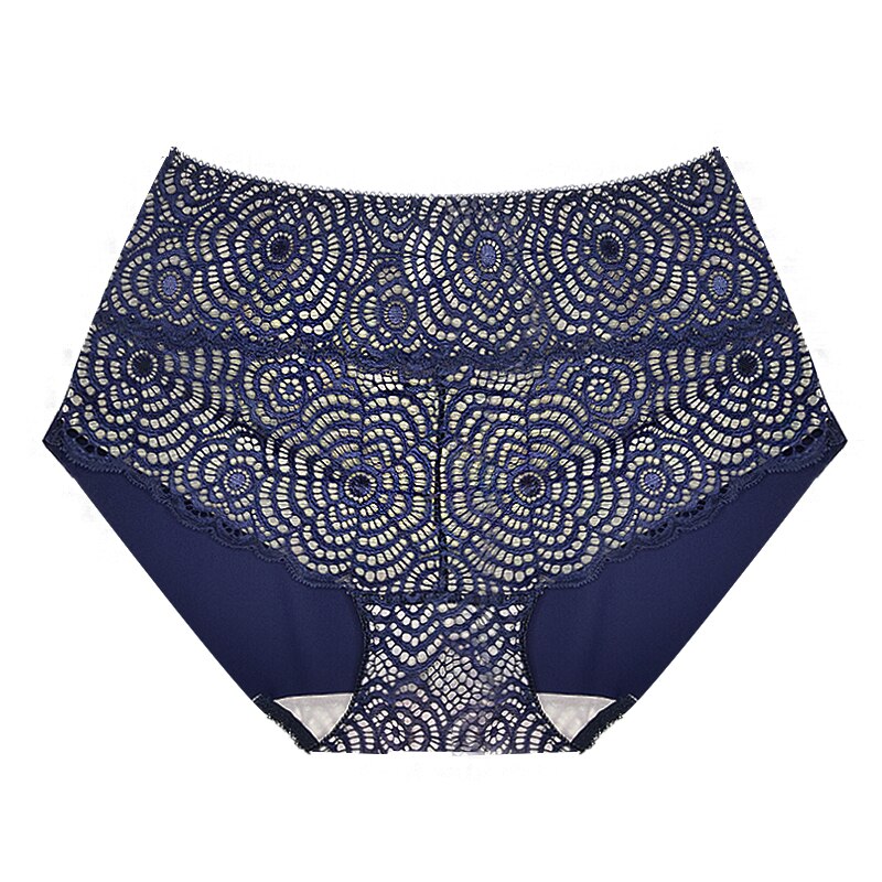 FallSweet Höschen in Übergröße für Damen, sexy Spitzenunterwäsche, hohe Taille, Slips, L bis 4XL