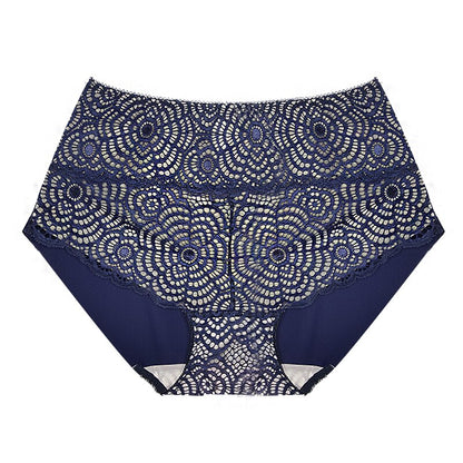 FallSweet Höschen in Übergröße für Damen, sexy Spitzenunterwäsche, hohe Taille, Slips, L bis 4XL