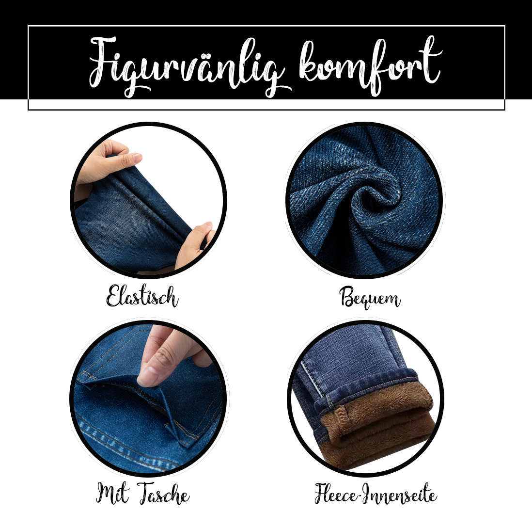 Wieblumen™ Thermo-Fleece-Jeansjeggings