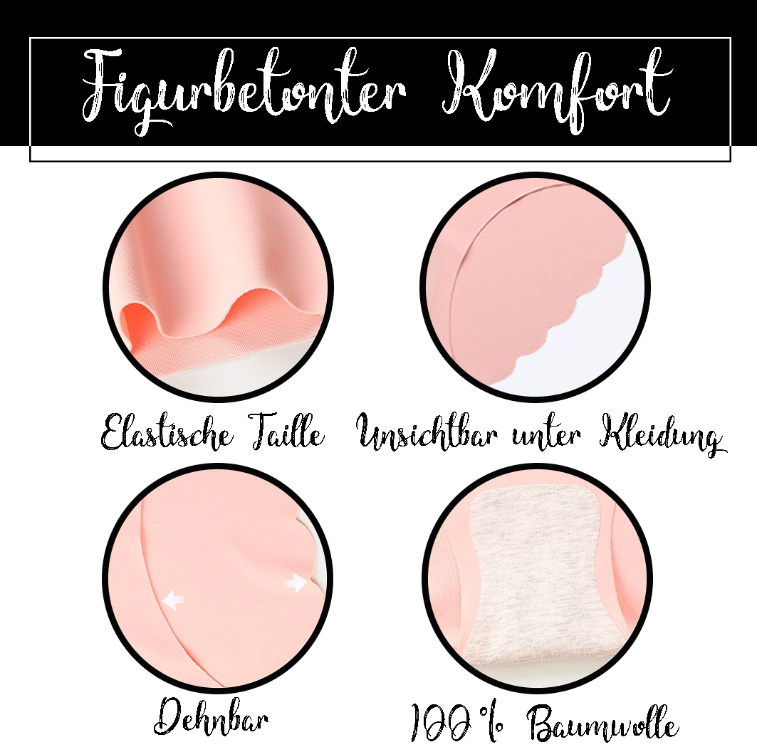 WieBlumen Unsichtbare Nahtlose Höschen 3er Set 