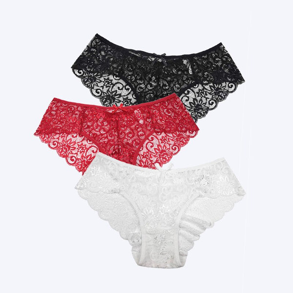 Like floral briefs with seductive lace 