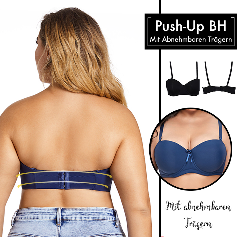 WieBlumen ™ Push Up BH mit abnehmbaren Trägern