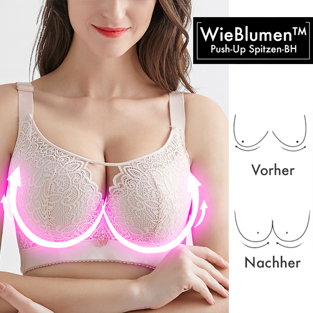 Full cup lace push-up bra with underwire 