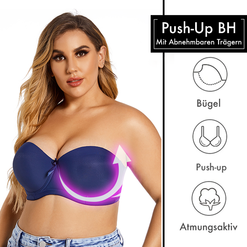 Sujetador push up WieFlowers™ con tirantes removibles 