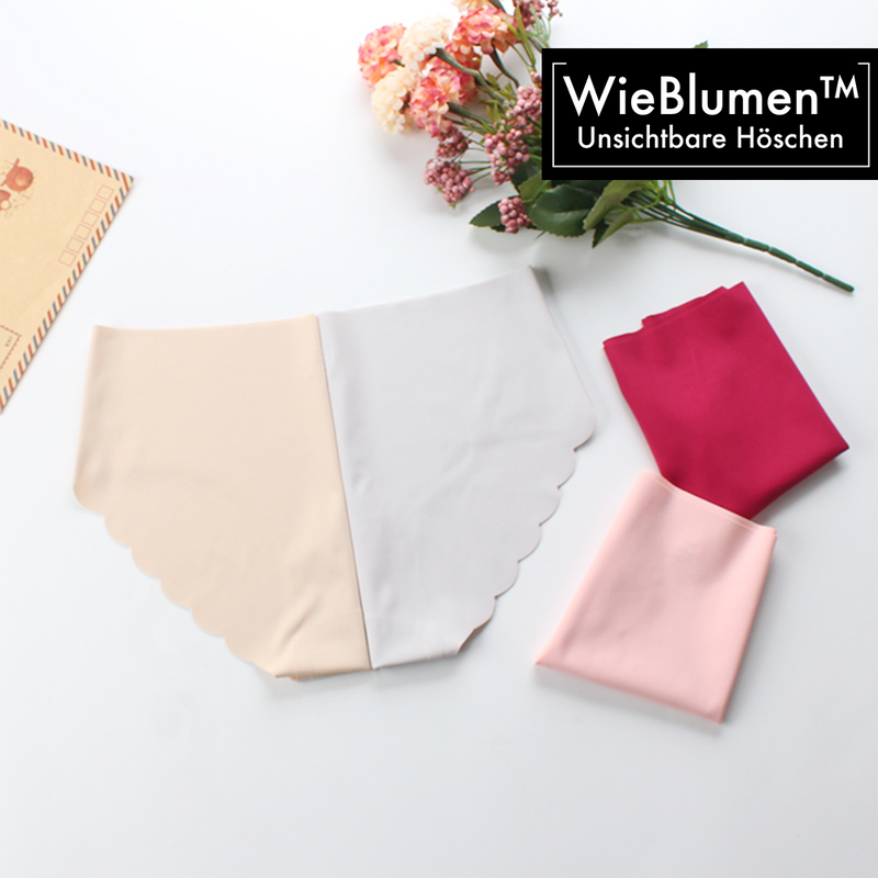 WieBlumen Unsichtbare Nahtlose Höschen 3er Set