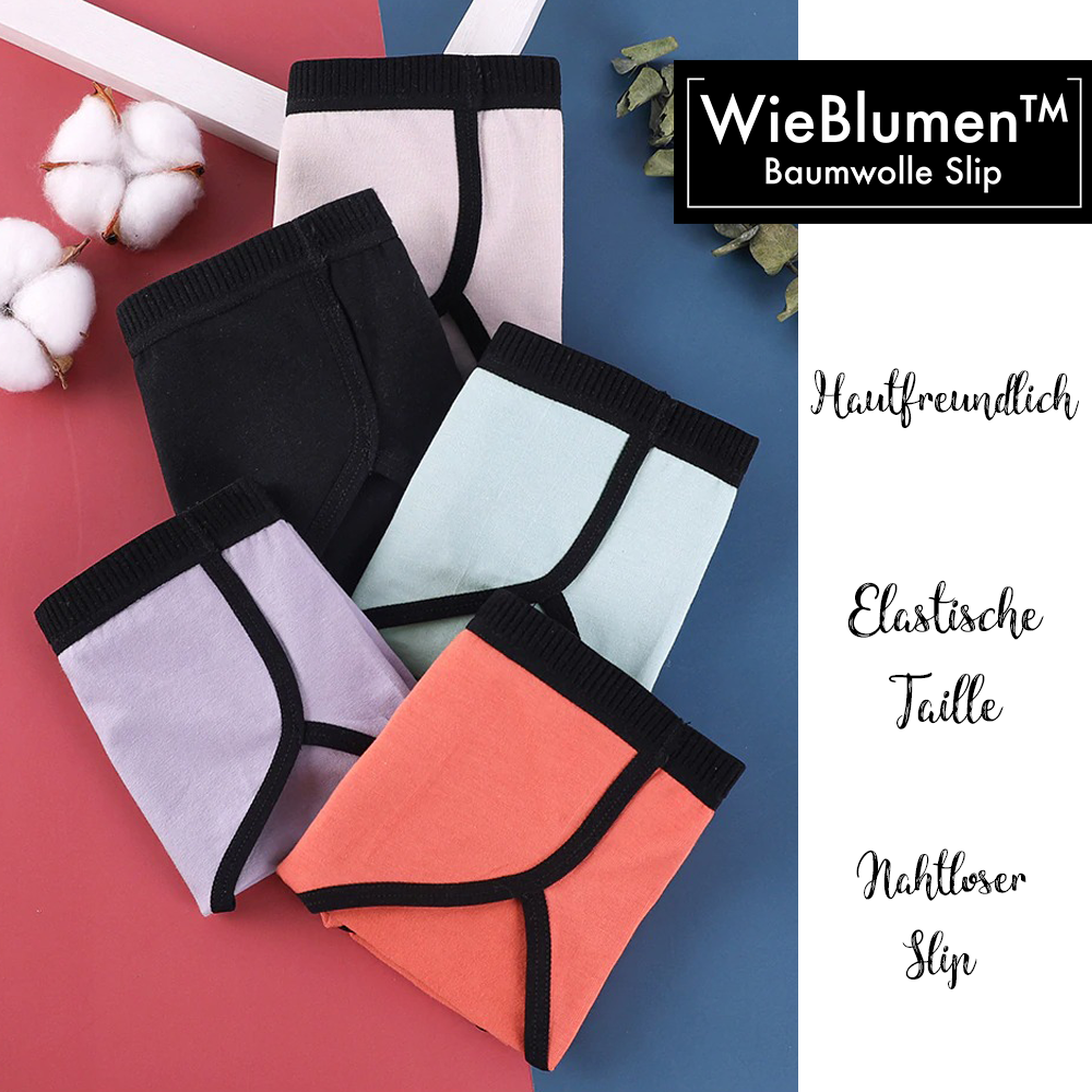 WieBlumen braguitas de mujer de algodón suave pack de 3 