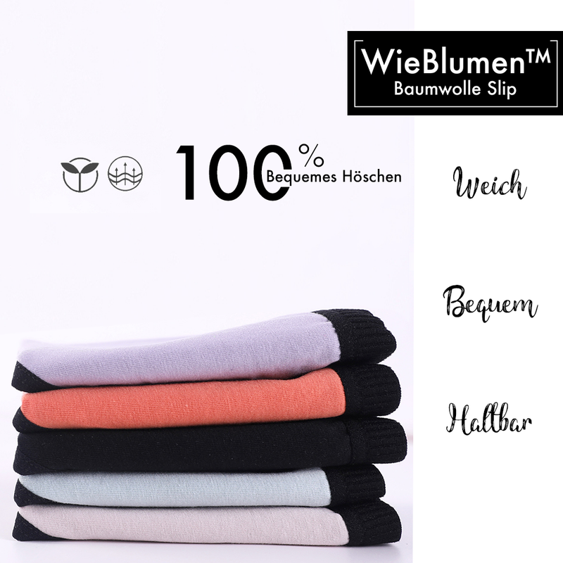 WieBlumen braguitas de mujer de algodón suave pack de 3 