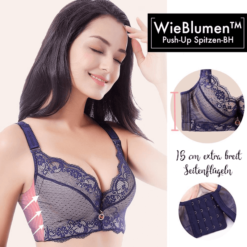 WieBlumen™ lace bra with push-up effect 