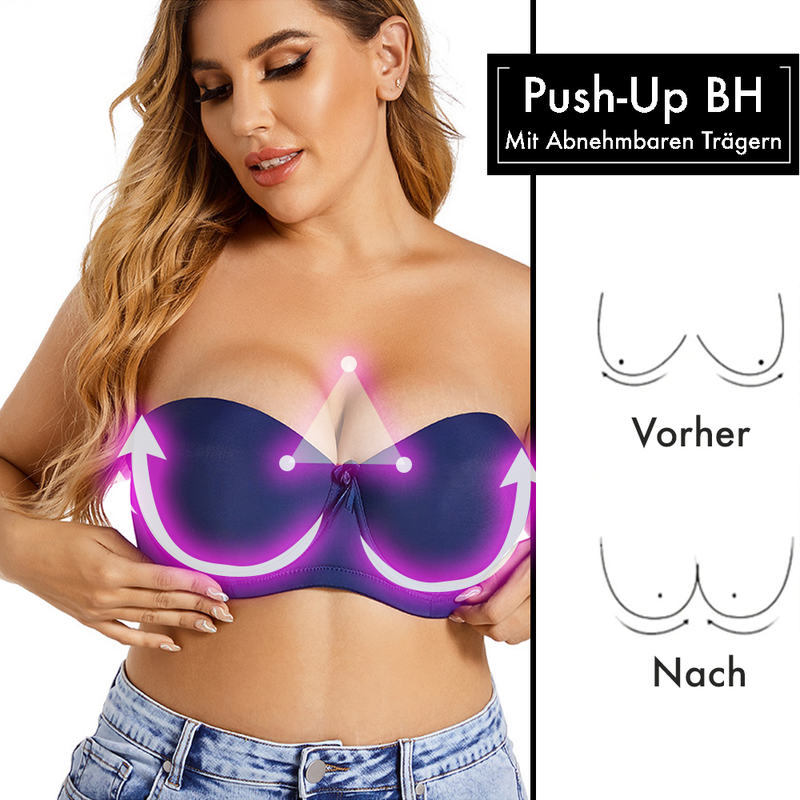 WieBlumen ™ Push Up BH mit abnehmbaren Trägern