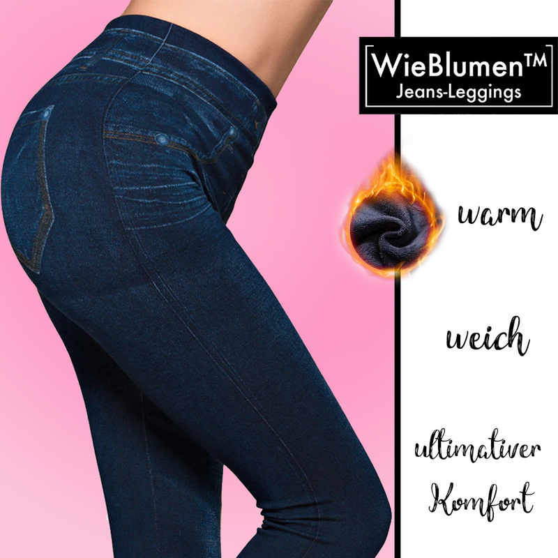 Jeggings vaqueros de tejido polar térmico Wieblumen™