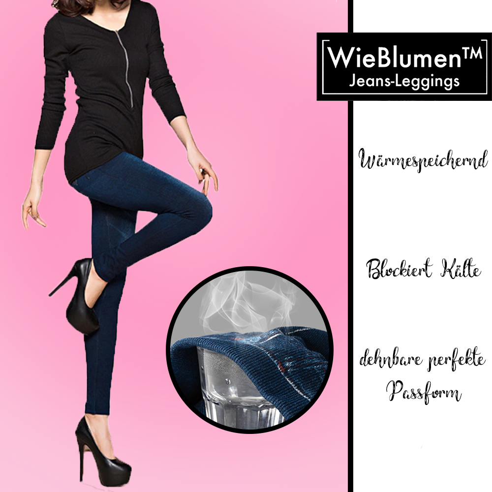 Wieblumen Thermal Fleece Denim Jeggings