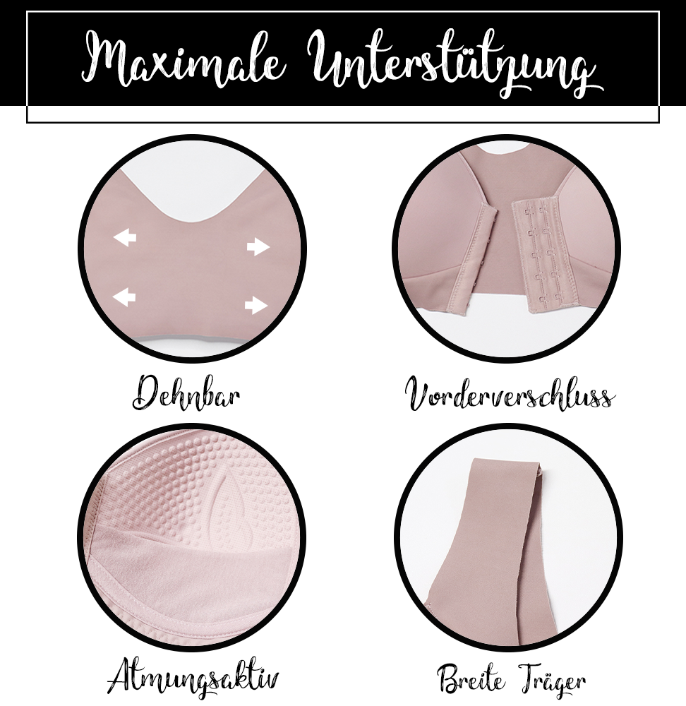 WieBlumen™ Push Up BH mit Vorderverschluss 